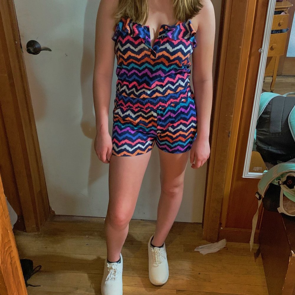 Bright, Patterned Romper